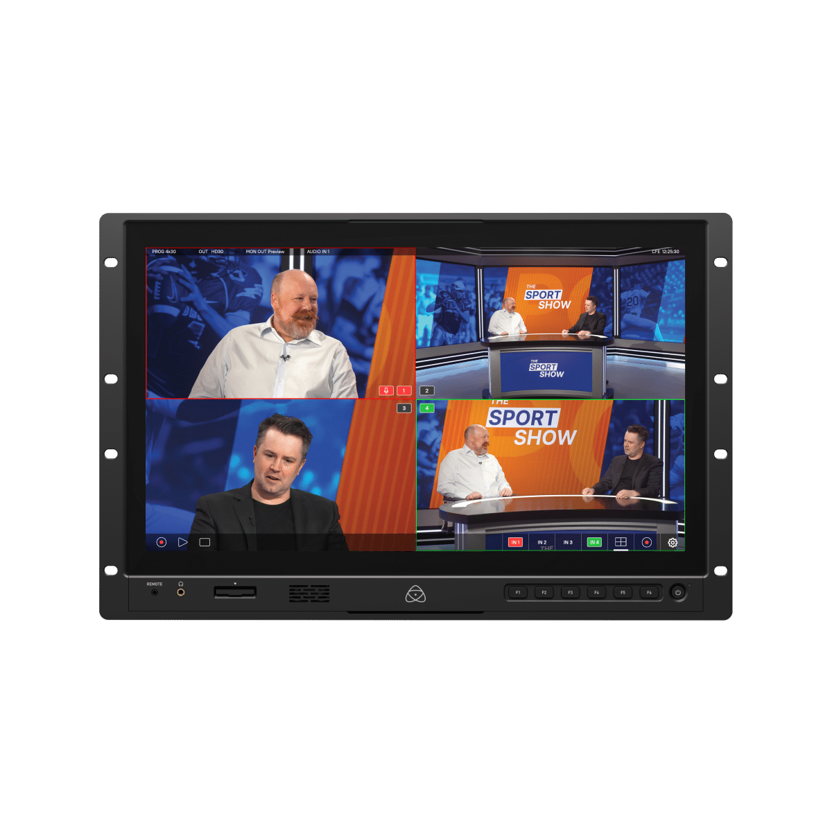 Atomos Shogun AV-19 — 19" 7RU Rack 4K HDR Monitor Recorder Switcher with NDI HX3 & ProRes RAW