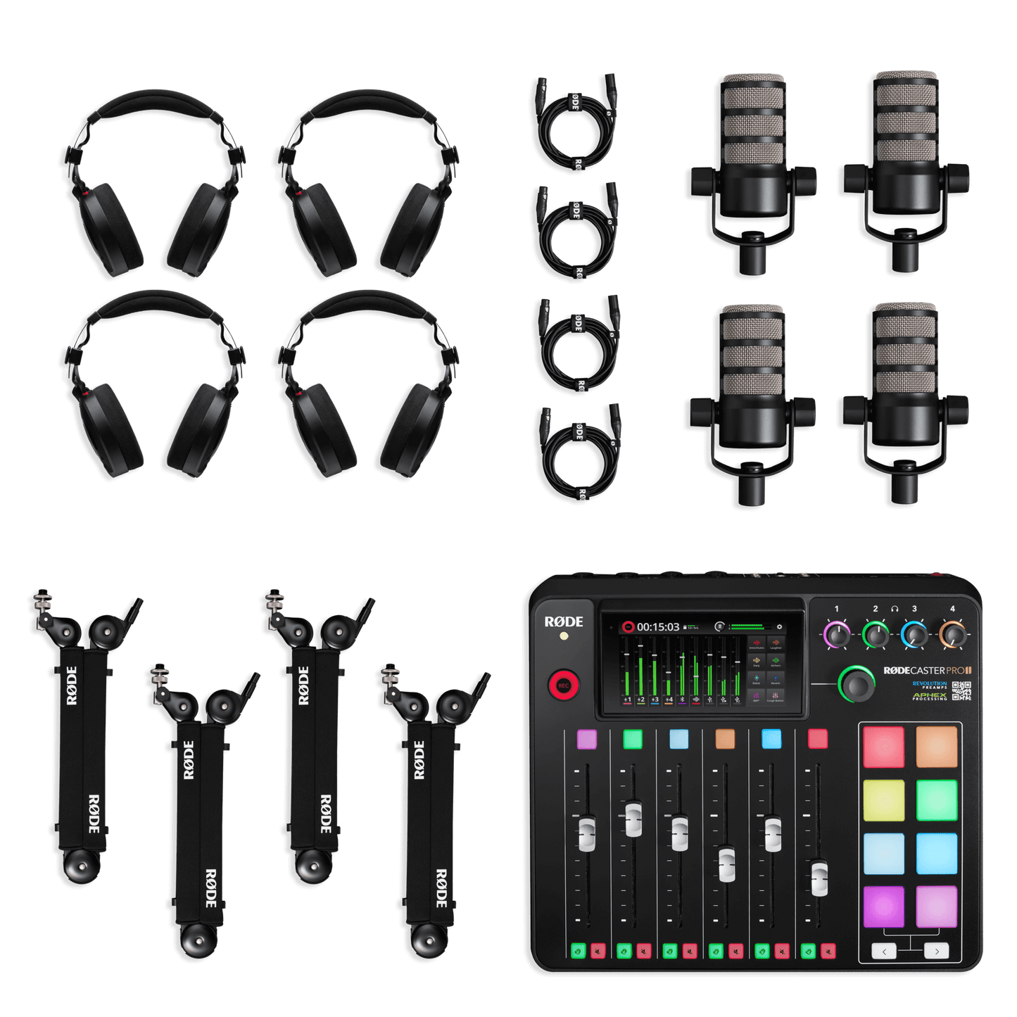 RODE Ultimate Podcast Kit – Four-Person Recording System