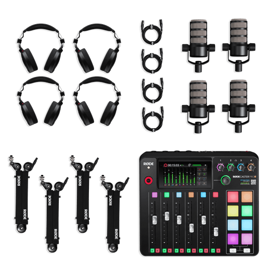RODE Ultimate Podcast Kit – Four-Person Recording System